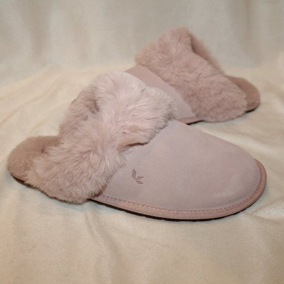 NIB UGG KOOLABURRA WOMEN'S SUEDE SCUFF SLIP ON SLIPPERS PINK - Picture 3 of 10